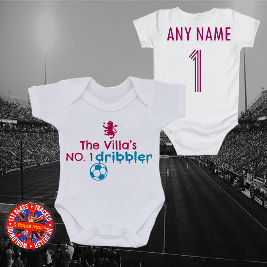 The Villa's No.1 Dribbler Personalised Bodysuit