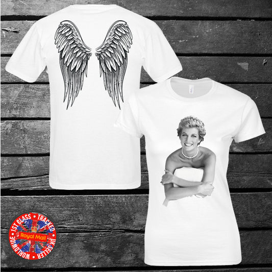 Lady Diana Angel Wings T-shirt