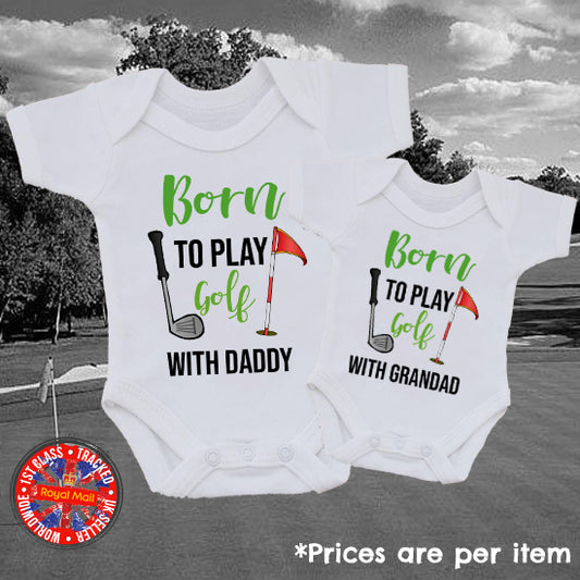 Born To Play With Golf Bodysuit