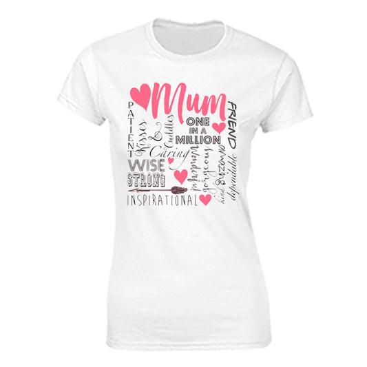 Mum Word Art T-shirt