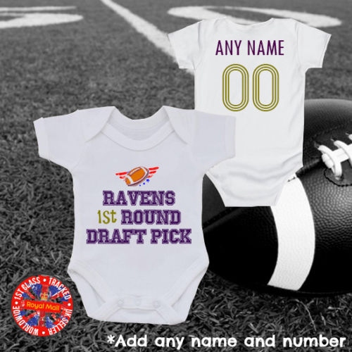 Ravens 1st Round Draft Pick Personalised Bodysuit
