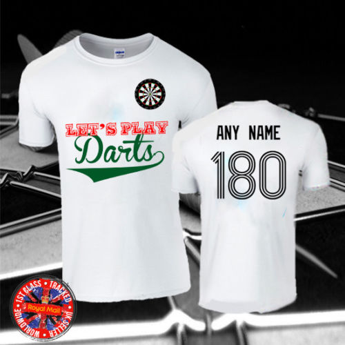 Lets Play Darts Personalised t-shirt