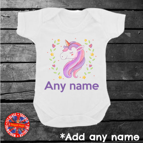 Unicorn Personalised Bodysuit
