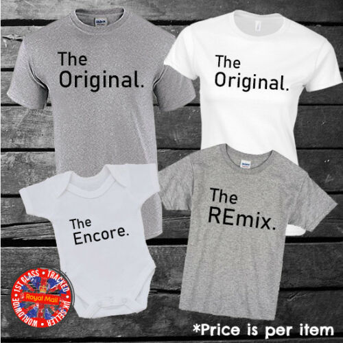The Origional - The REmix - The Encore Matching T-shirt Set