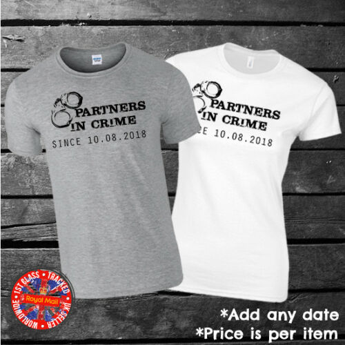 Partners In Crime Personalised Matching T-shirts