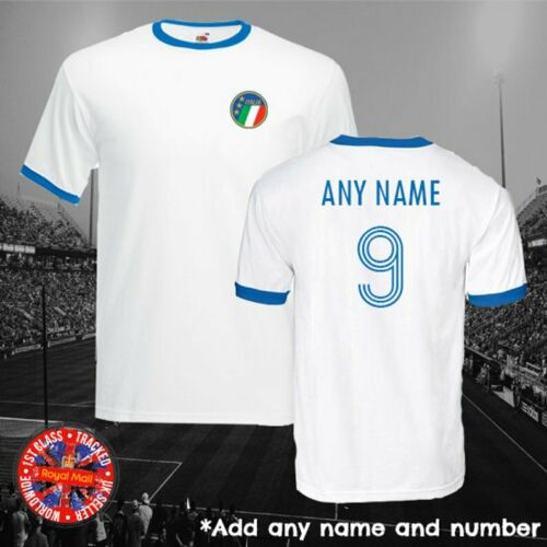Italy Personalised & Legends Football Ringer T-shirt