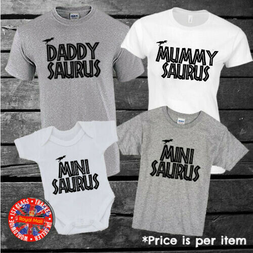Dinosaur Matching Family T-shirt Set